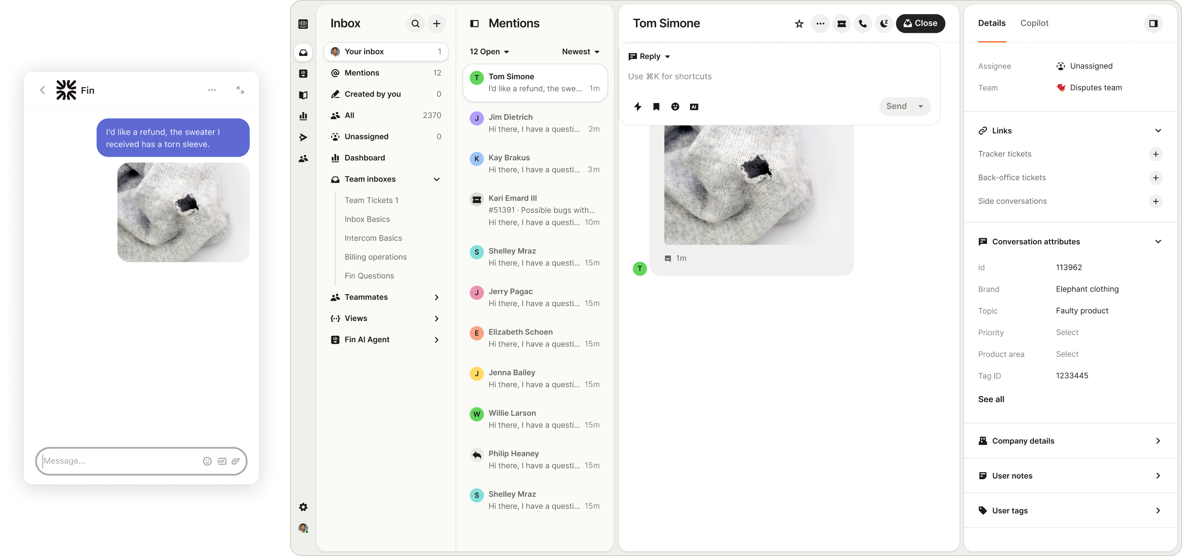 Intercom Helpdesk
