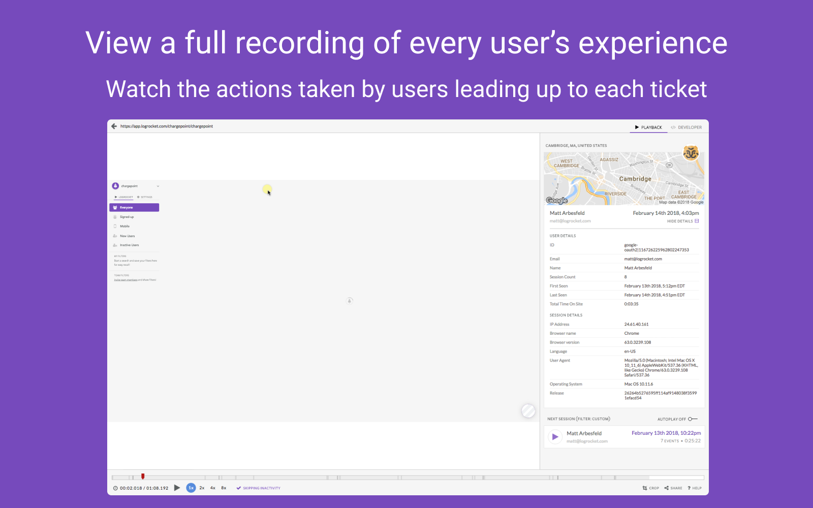 LogRocket | App Store | Intercom