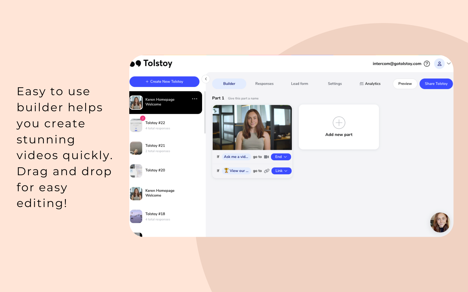 Tolstoy | App Store | Intercom